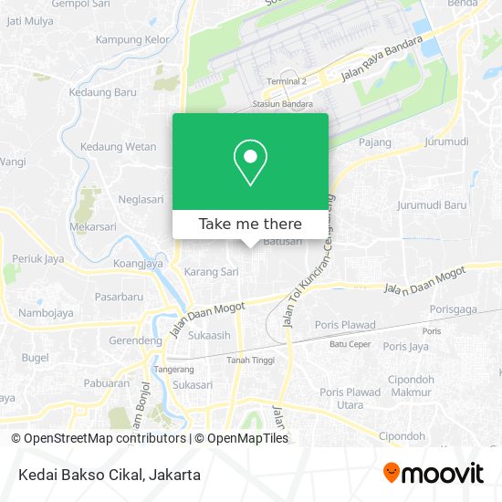 Kedai Bakso Cikal map