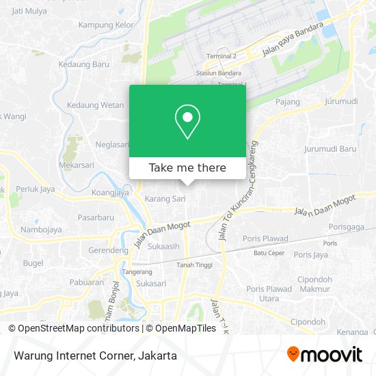 Warung Internet Corner map