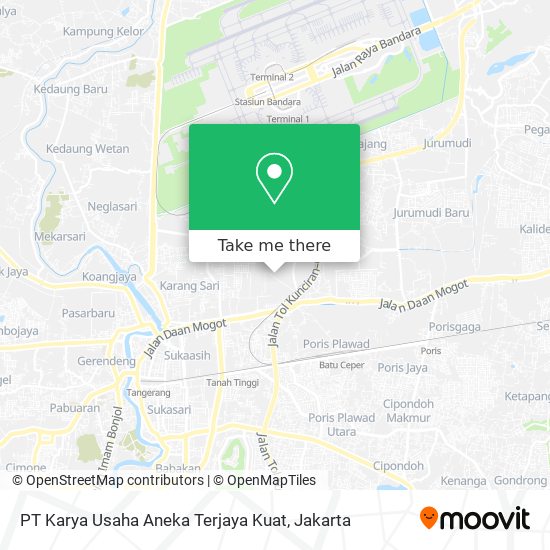 PT Karya Usaha Aneka Terjaya Kuat map