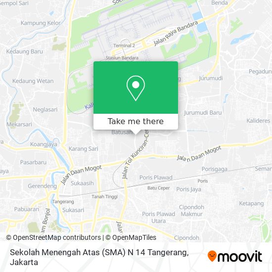 Sekolah Menengah Atas (SMA) N 14 Tangerang map