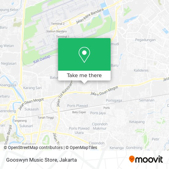 Gooswyn Music Store map
