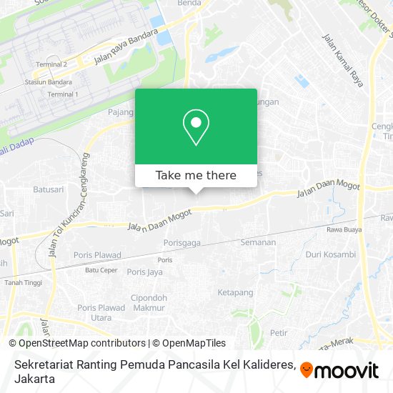 Sekretariat Ranting Pemuda Pancasila Kel Kalideres map