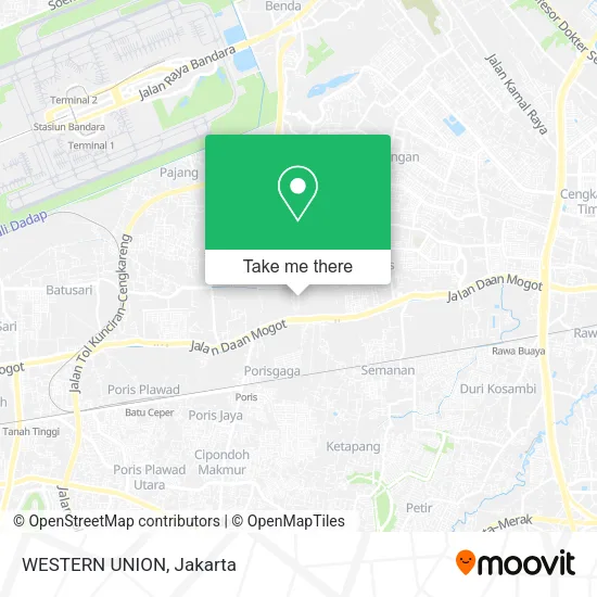 WESTERN UNION map