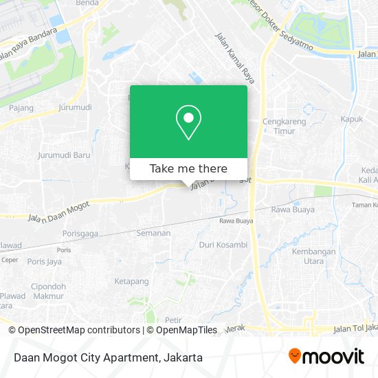 Daan Mogot City Apartment map