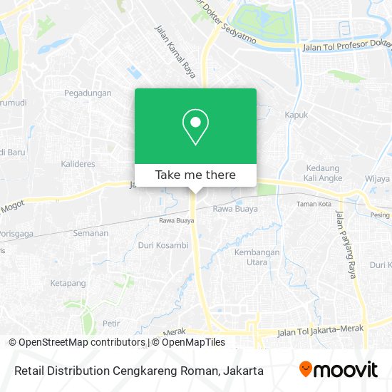 Retail Distribution Cengkareng Roman map