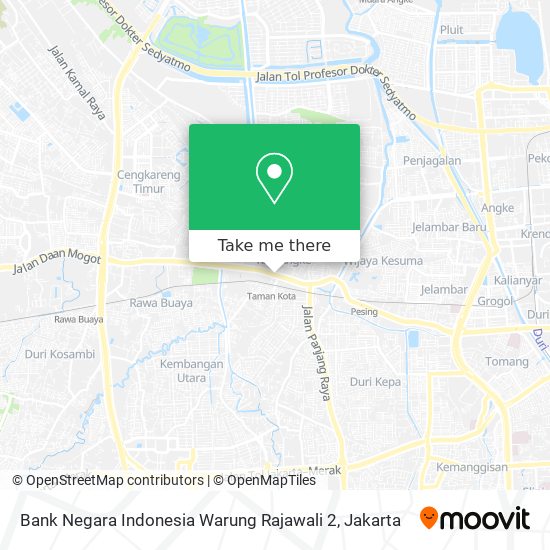 Bank Negara Indonesia Warung Rajawali 2 map