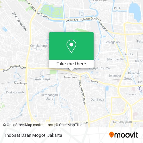 Indosat Daan Mogot map