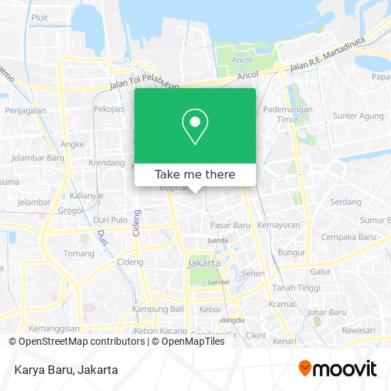 Karya Baru map