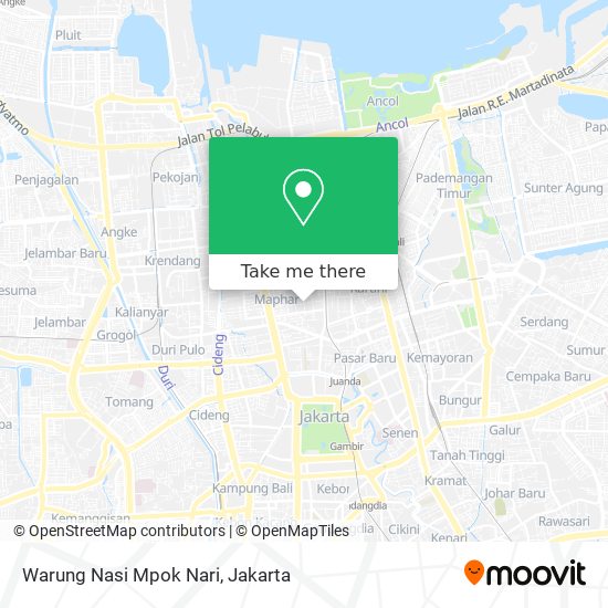 Warung Nasi Mpok Nari map