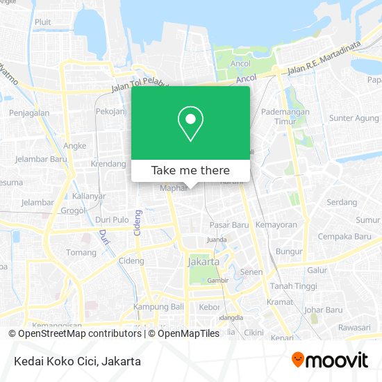 Kedai Koko Cici map