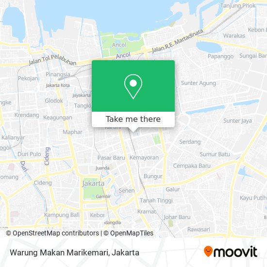 Warung Makan Marikemari map
