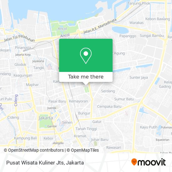 Pusat Wisata Kuliner Jts map