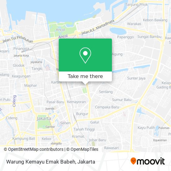 Warung Kemayu Emak Babeh map