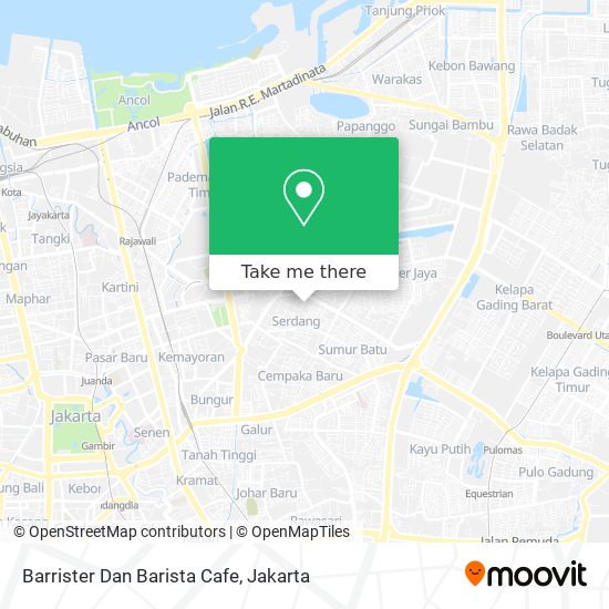 Barrister Dan Barista Cafe map