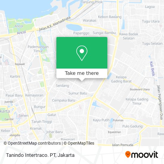 Tanindo Intertraco. PT map