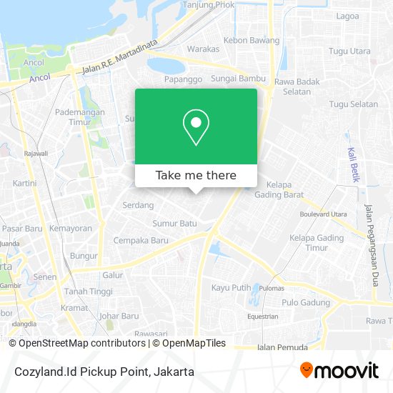 Cozyland.Id Pickup Point map