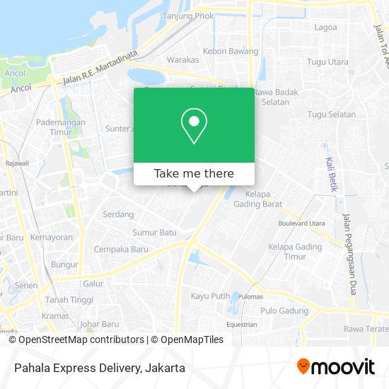 Pahala Express Delivery map