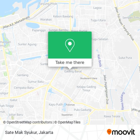Sate Mak Syukur map