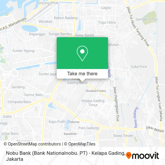 Nobu Bank (Bank Nationalnobu. PT) - Kelapa Gading map