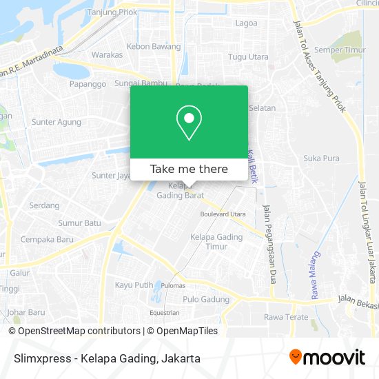 Slimxpress - Kelapa Gading map