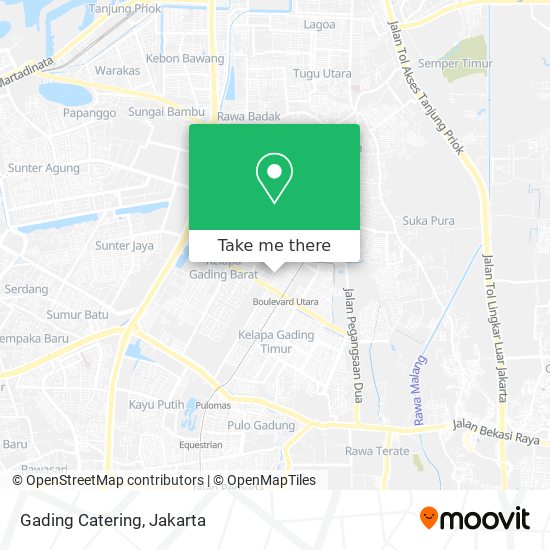 Gading Catering map