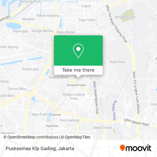 Puskesmas Klp Gading map