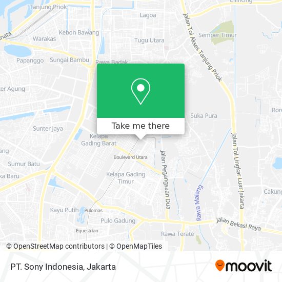 PT. Sony Indonesia map