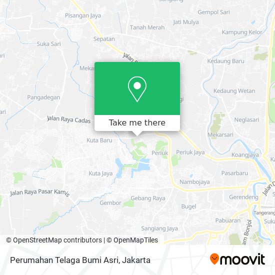 Perumahan Telaga Bumi Asri map