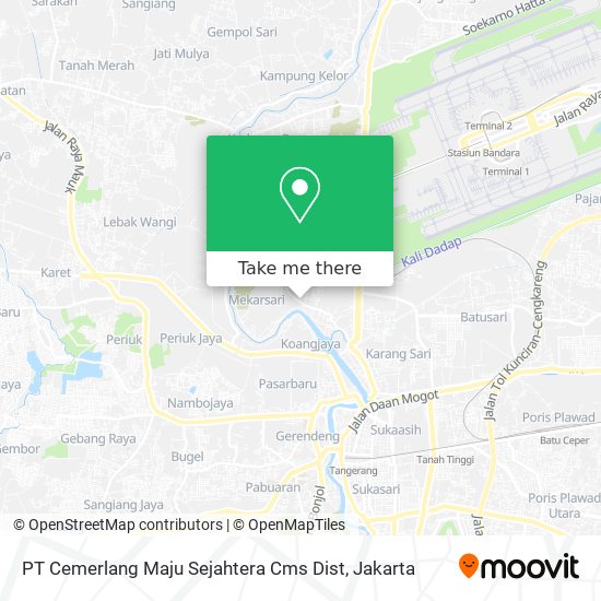 PT Cemerlang Maju Sejahtera Cms Dist map