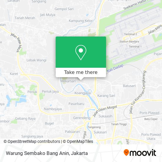 Warung Sembako Bang Anin map