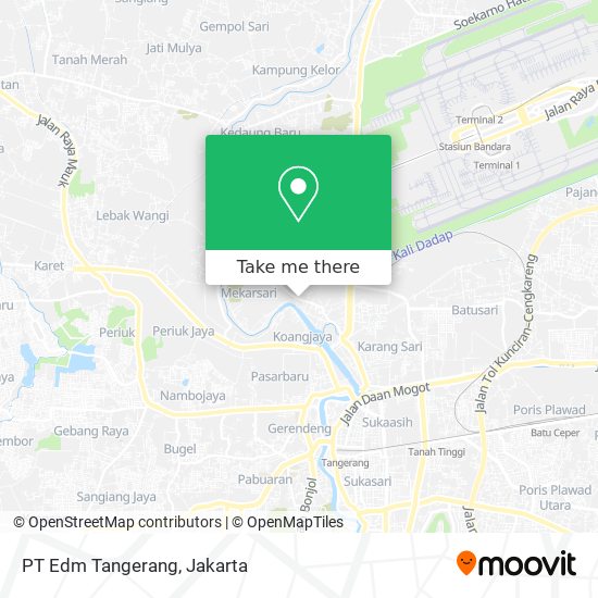 PT Edm Tangerang map