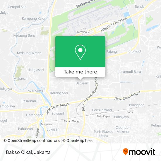 Bakso Cikal map