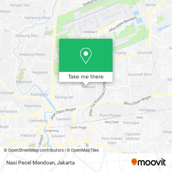 Nasi Pecel Mendoan map