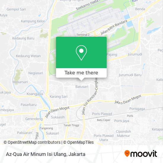 Az-Qua Air Minum Isi Ulang map