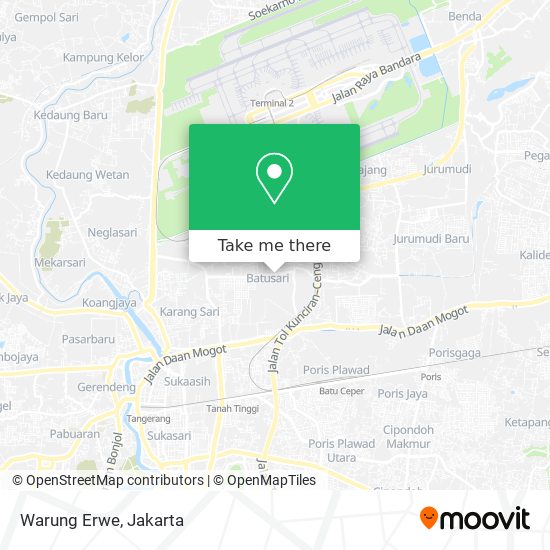 Warung Erwe map