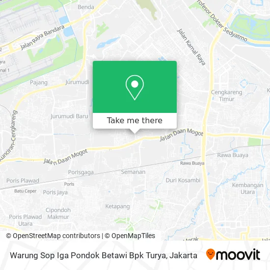 Warung Sop Iga Pondok Betawi Bpk Turya map