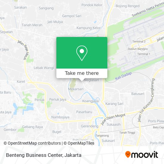 Benteng Business Center map