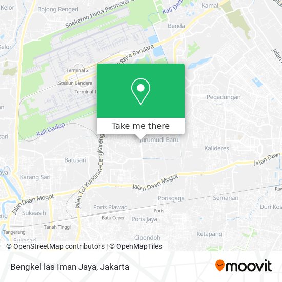 Bengkel las Iman Jaya map