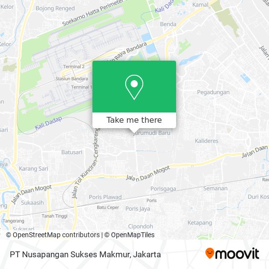 PT Nusapangan Sukses Makmur map