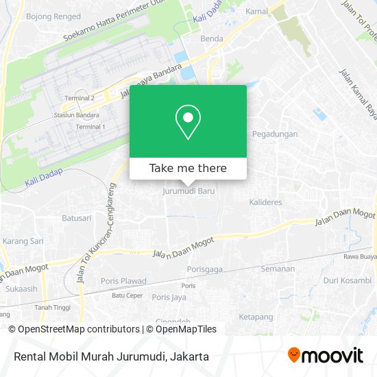 Rental Mobil Murah Jurumudi map