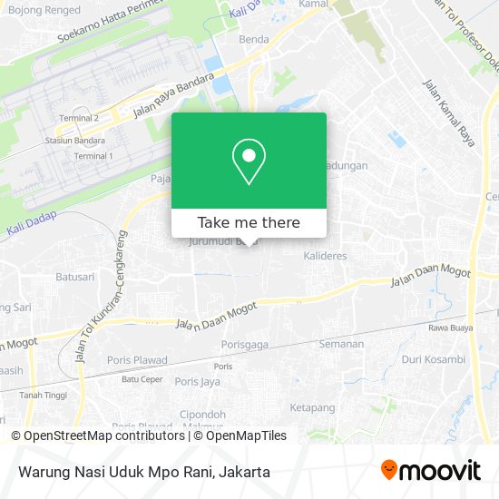 Warung Nasi Uduk Mpo Rani map