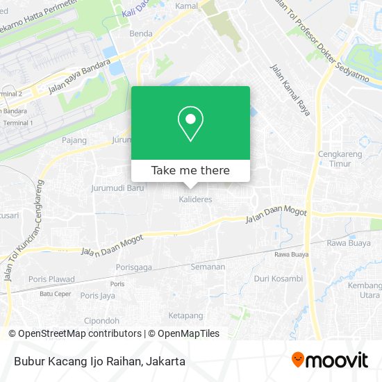 Bubur Kacang Ijo Raihan map