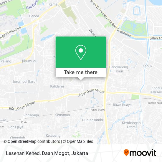 Lesehan Kehed, Daan Mogot map