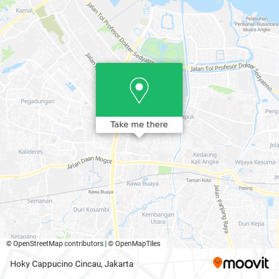 Hoky Cappucino Cincau map