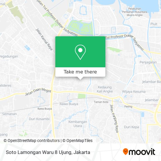 Soto Lamongan Waru 8 Ujung map