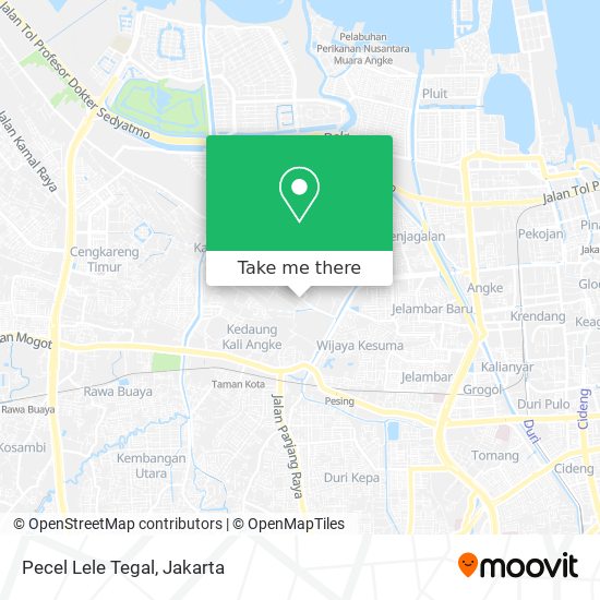 Pecel Lele Tegal map