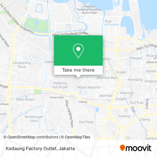 Kedaung Factory Outlet map