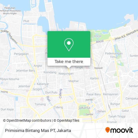 Primisima Bintang Mas PT map