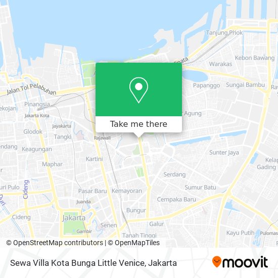 Sewa Villa Kota Bunga Little Venice map