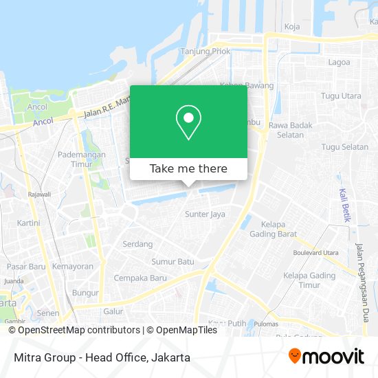 Mitra Group - Head Office map